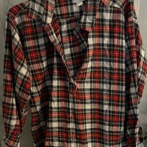 Red and Black Plaid Men's Shirt